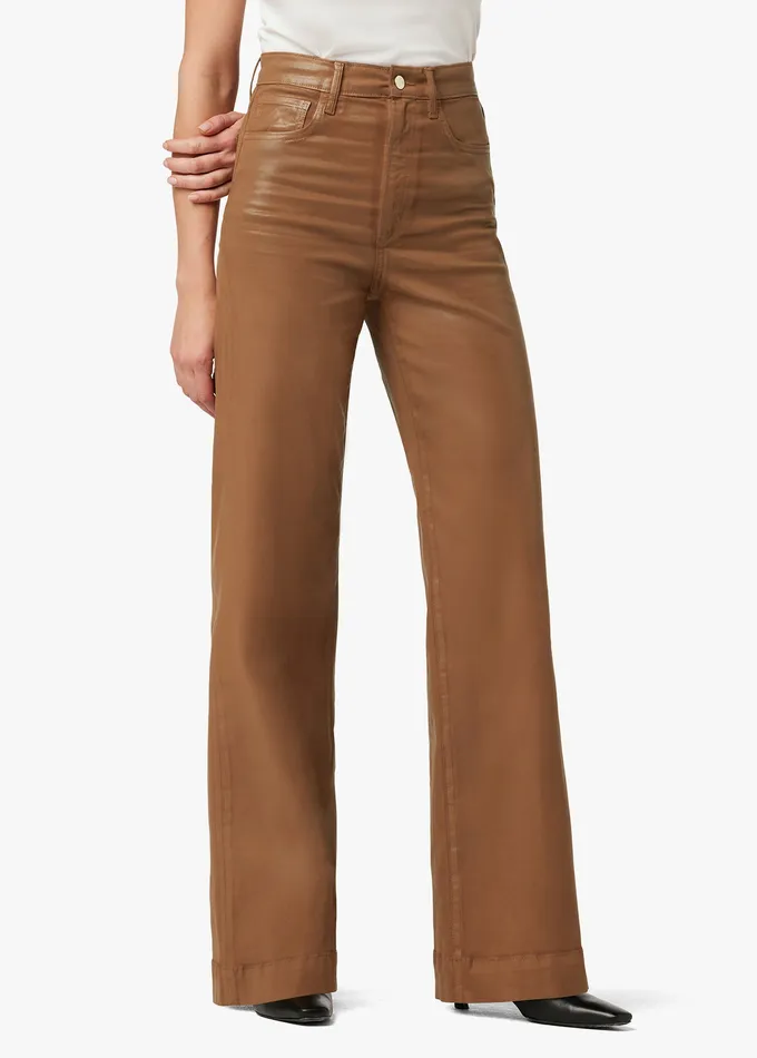 Joe8217s Jeans Wide Leg Women THE MIA Leather Brown