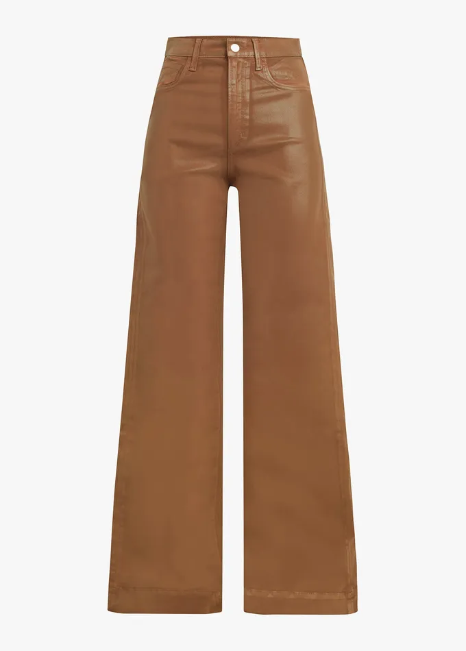 Joe8217s Jeans Wide Leg Women THE MIA Leather Brown