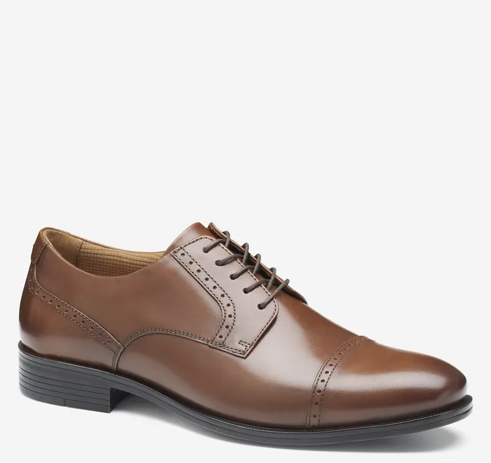 Johnston and Murphy LaceUps Men Reeve Cap Toe Brown Full Grain