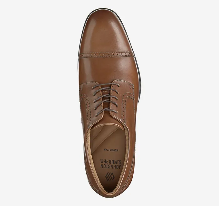 Johnston and Murphy LaceUps Men Reeve Cap Toe Brown Full Grain