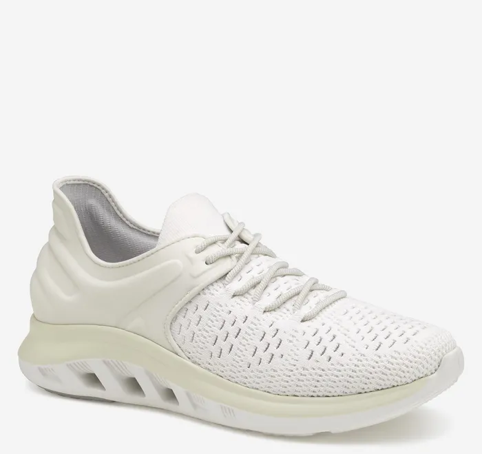 Johnston and Murphy Women8217s Shoes Women Activate Knit UThroat White KnitNylon