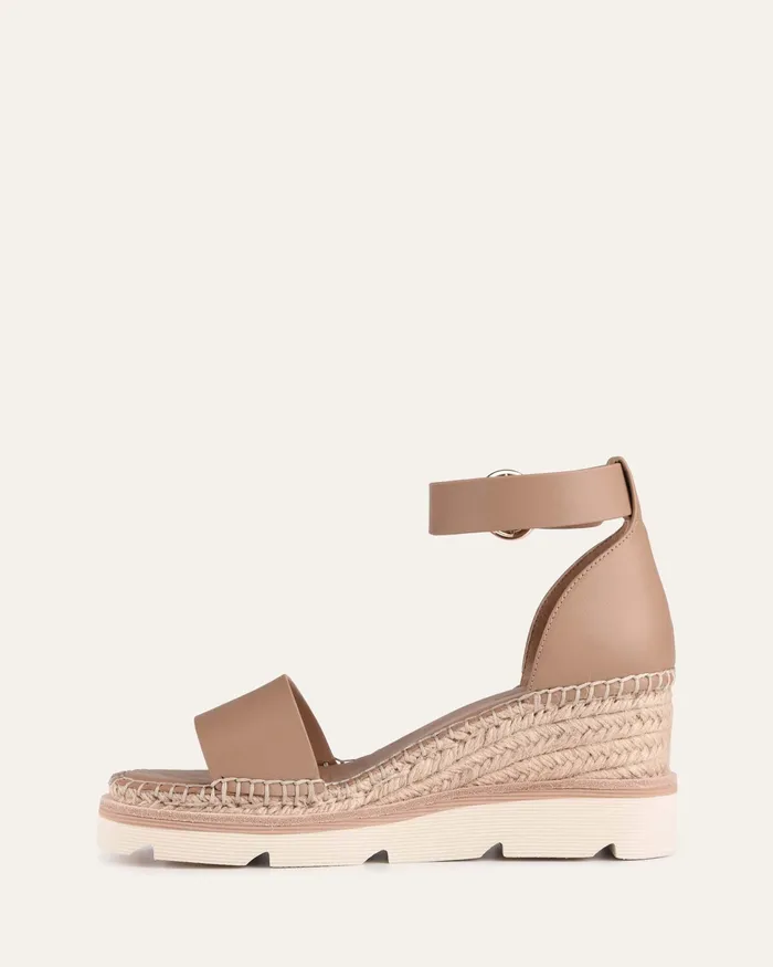 jomercer Kelly mid heel wedges tan leather Women MID SANDALS jomercer Kelly mid heel wedges tan leather Women MID SANDALS