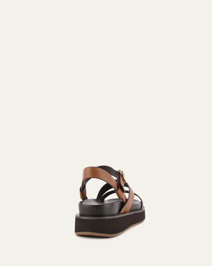 jomercer Marais flat sandals dark tan leather Women FLAT SANDALS jomercer Marais flat sandals dark tan leather Women FLAT SANDALS