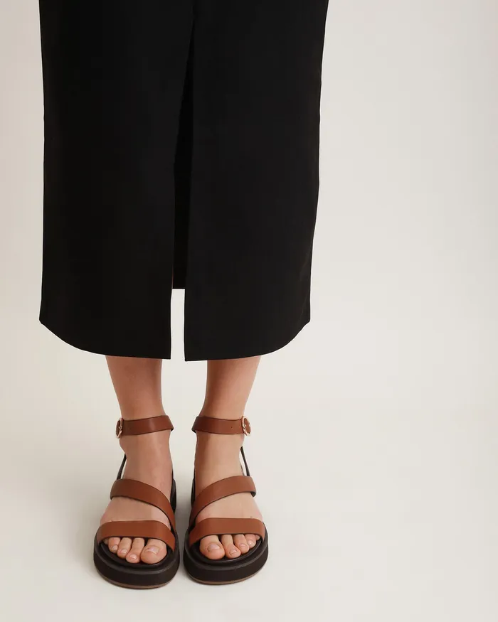 jomercer Marais flat sandals dark tan leather Women FLAT SANDALS jomercer Marais flat sandals dark tan leather Women FLAT SANDALS
