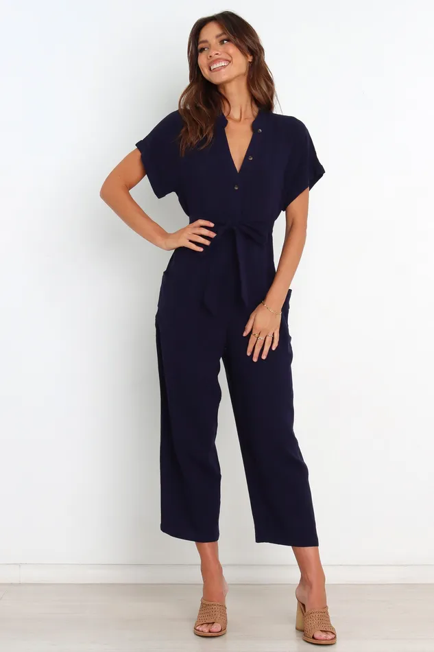 Jumpsuits and Playsuits Women petalandpup Archie Jumpsuit 8211 Navy Navy