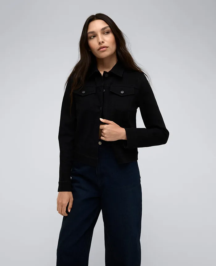Kenneth Cole Denim Women Denim Trucker Jacket Blue