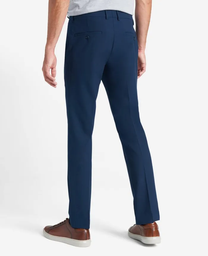 Kenneth Cole Dress Pants Men SkinnyFit Stretch Performance Dress Pant Blue