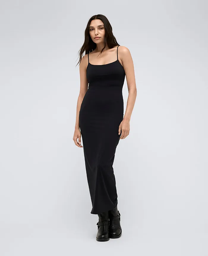 Kenneth Cole Dresses and Skirts Women Athletic Stretch Maxi Slip Dress Black