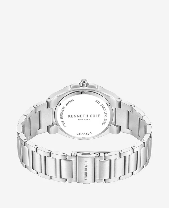 Kenneth Cole Mens Men Kenneth Cole Modern Classic Stainless Steel Watch Grey Kenneth Cole Mens Men Kenneth Cole Modern Classic Stainless Steel Watch Grey