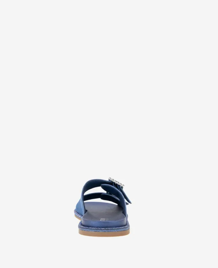 Kenneth Cole Sandals and Wedges Women REACTION The Sydney Slip On Denim Sandal Blue Kenneth Cole Sandals and Wedges Women REACTION The Sydney Slip On Denim Sandal Blue