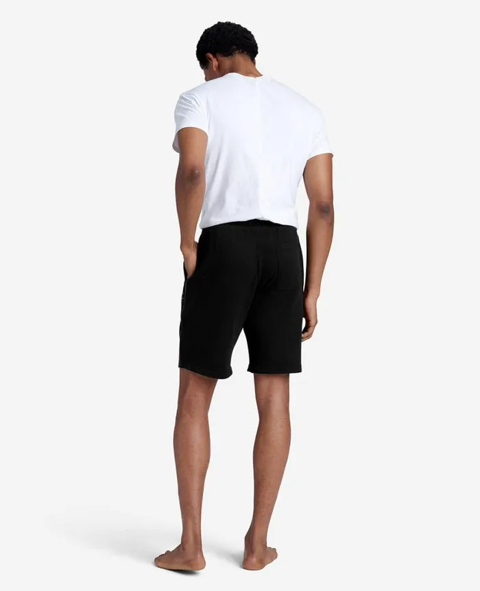 Kenneth Cole Shorts Men French Terry Logo Short Black