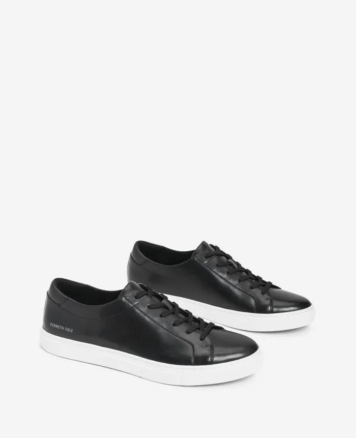Kenneth Cole Sneakers Men Site Exclusive Men039s Kam Leather Sneaker With Logo Black Kenneth Cole Sneakers Men Site Exclusive Men039s Kam Leather Sneaker With Logo Black