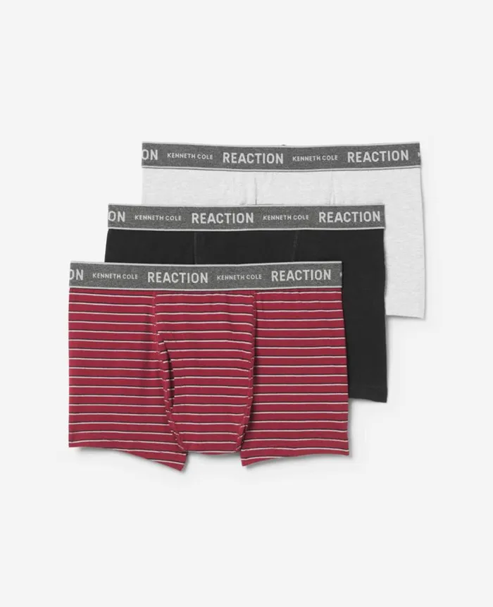 Kenneth Cole Underwear and Loungewear Men Stretch Boxer Briefs 3Pack Multi