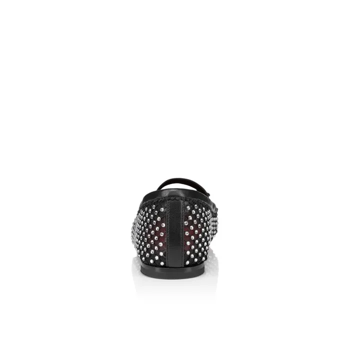 Kids Baballet Strass Ballerinas 8211 Mesh And Strass 8211 Black Christian Louboutin Ballerinas