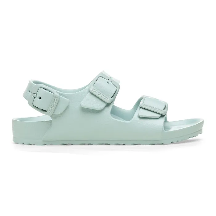 Kids Birkenstock BackAnkleStrap Milano Essentials Surf Green