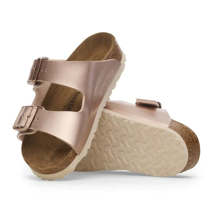 Kids Birkenstock TwoStrap Arizona Electric Metallic Copper