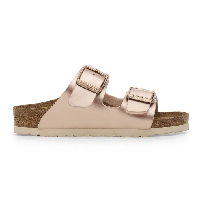 Kids Birkenstock TwoStrap Arizona Electric Metallic Copper
