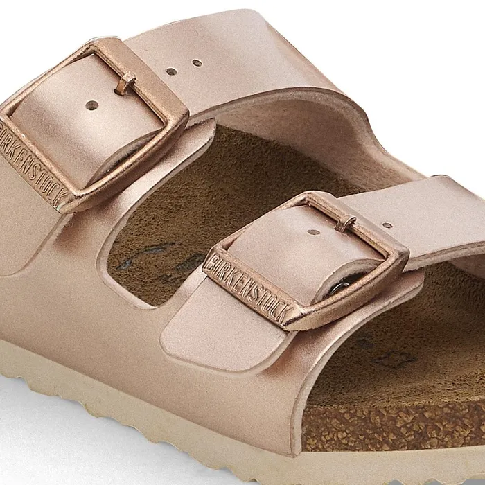 Kids Birkenstock TwoStrap Arizona Electric Metallic Copper