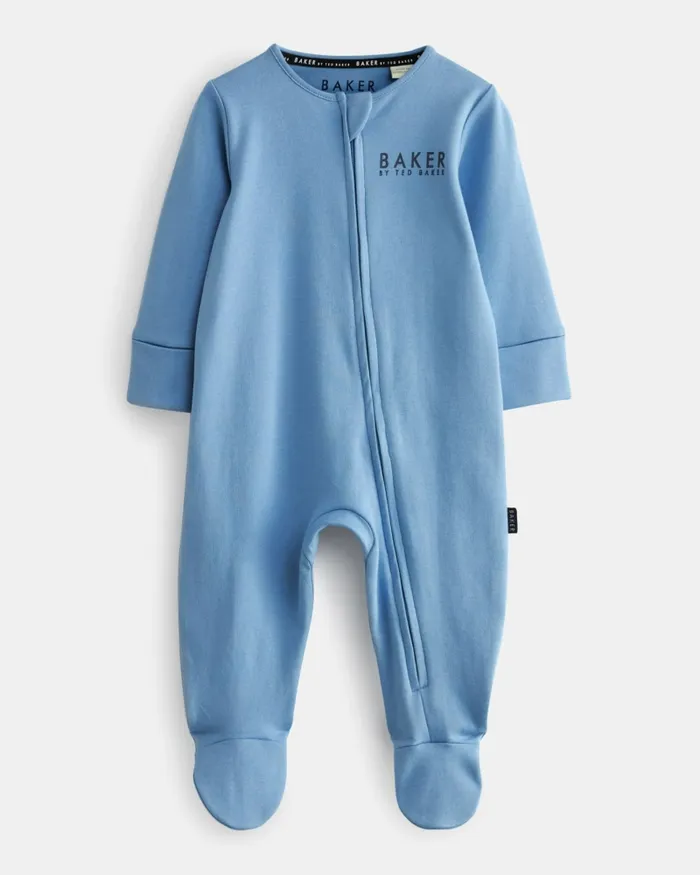Kids CONSTAN 8211 Three Pack Of Cotton Sleepsuits Blue Ted Baker Baby Kids CONSTAN 8211 Three Pack Of Cotton Sleepsuits Blue Ted Baker Baby