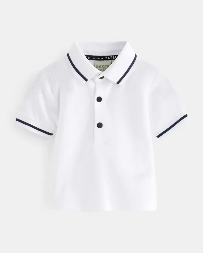 Kids DRAGOMI 8211 Cotton Polo Shirt And Dungarees Set Green Ted Baker Sets and Outfits