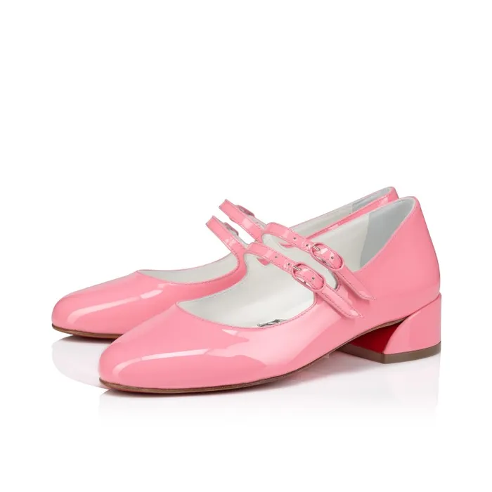 Kids Jane Fille Ballerinas 8211 Patent Calf Leather 8211 Calipso Christian Louboutin Ballerinas