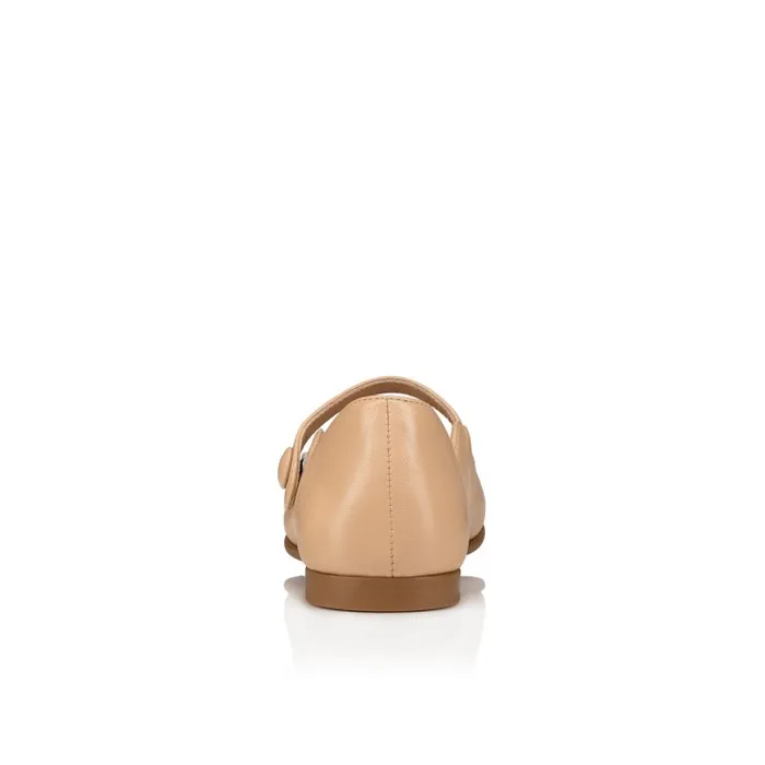 Kids Melodie Chick Ballerinas 8211 Nappa Leather 8211 Nude 1 Christian Louboutin Ballerinas