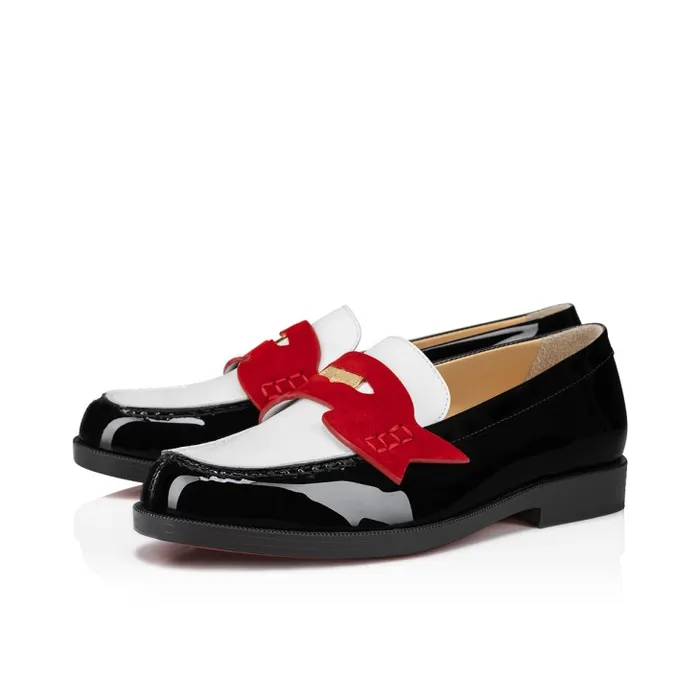 Kids Mini Penny Loafers 8211 Patent Calf Leather And Veau Velours 8211 Multicolor Christian Louboutin Boots and Loafers Kids Mini Penny Loafers 8211 Patent Calf Leather And Veau Velours 8211 Multicolor Christian Louboutin Boots and Loafers