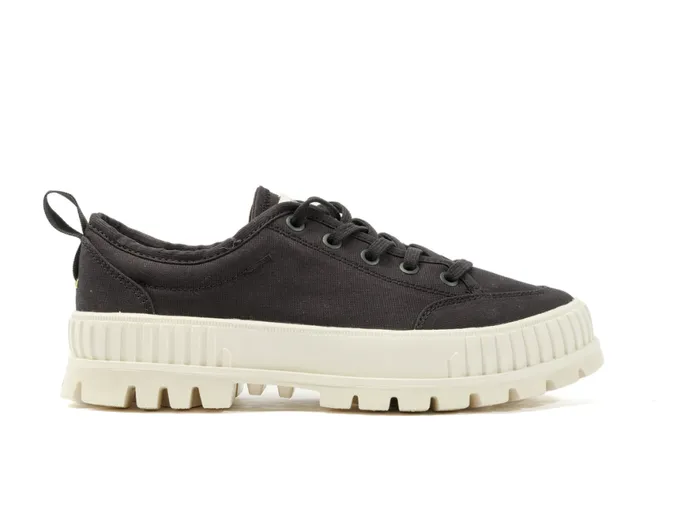 Kids PALLASHOCK LO ORGANIC 2 Black PALLADIUM Sneakers