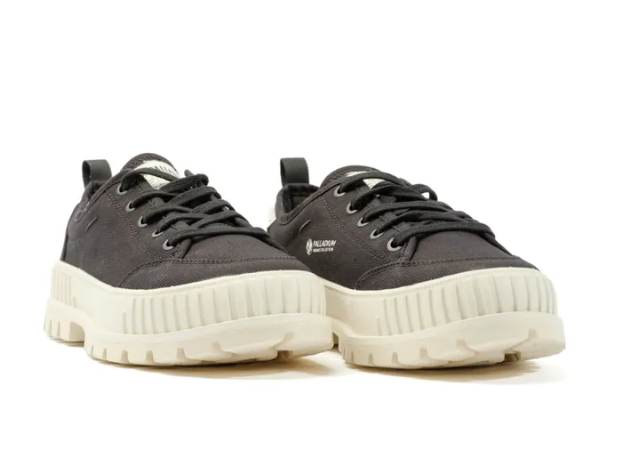 Kids PALLASHOCK LO ORGANIC 2 Black PALLADIUM Sneakers