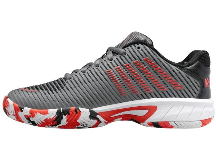 Kids Tennis KSwiss HYPERCOURT EXPRESS 2 Steel Grayjet Blackspicy Orange
