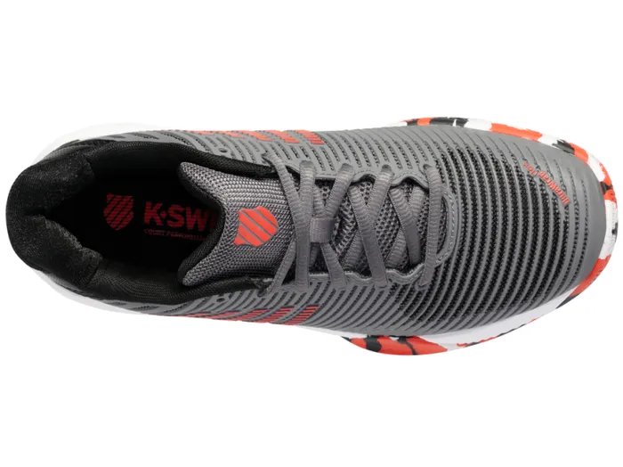 Kids Tennis KSwiss HYPERCOURT EXPRESS 2 Steel Grayjet Blackspicy Orange