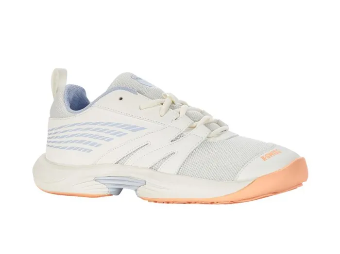 Kids Tennis KSwiss SPEEDTRAC Star Whitewhite Onyxpeach Fuzz