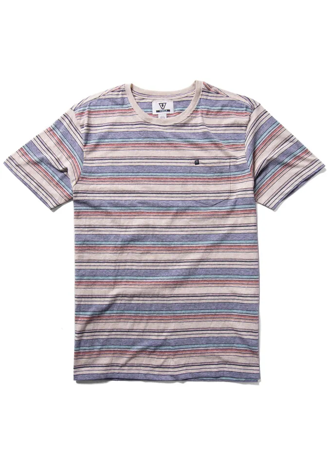 Knit Tees Sandpiper Ss Pkt Tee Harbor Blue Vissla Men