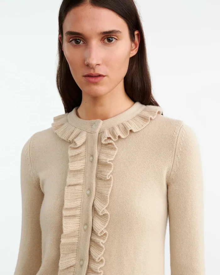 Knits and Sweaters NEAVE CASHMERE CARDIGAN Taupe Nili Lotan Women