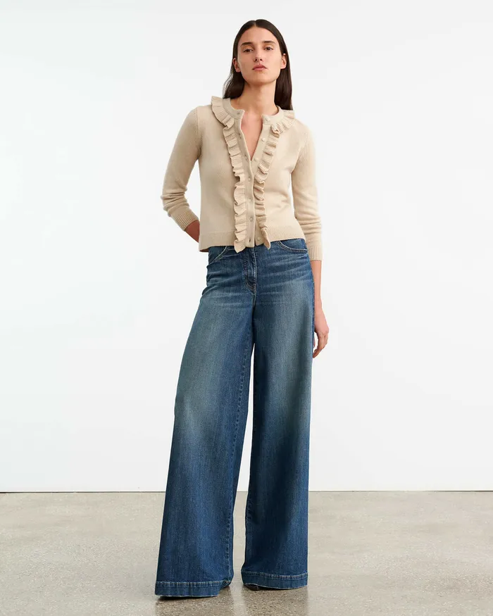 Knits and Sweaters NEAVE CASHMERE CARDIGAN Taupe Nili Lotan Women