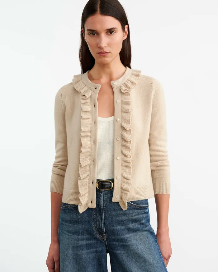 Knits and Sweaters NEAVE CASHMERE CARDIGAN Taupe Nili Lotan Women