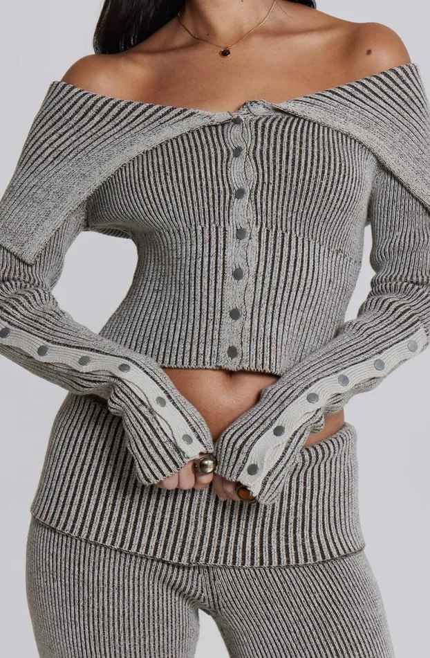 Knitwear Women Jaded London Kensu Off The Shoulder Knit Top