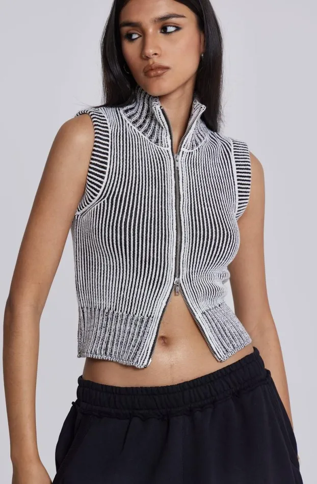 Knitwear Women Jaded London Maddox Sleeveless Knitted Top
