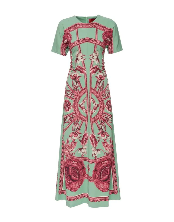 La Doublej Angelica Dress Zodiac Place Acquamarine In Envers Satin Women Dresses