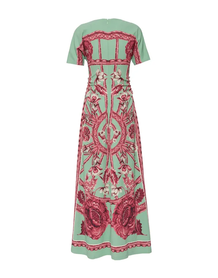 La Doublej Angelica Dress Zodiac Place Acquamarine In Envers Satin Women Dresses