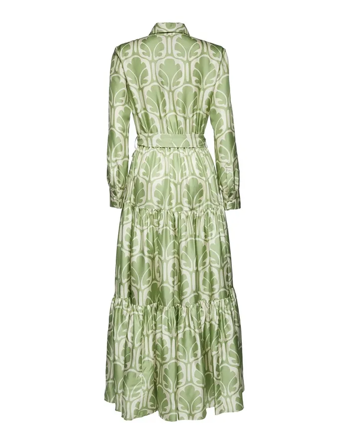 La Doublej Bellini Dress Grove In Twill Silk Women Dresses