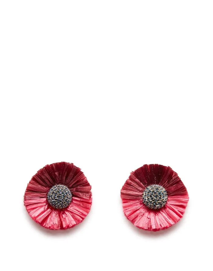 La Doublej Big Bang Earrings Multicolor Ocra In Brass Women Jewelry