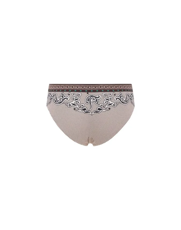 La Doublej Boy Brief Mirage Place Pink In Supreme Lycra Women Swimwear