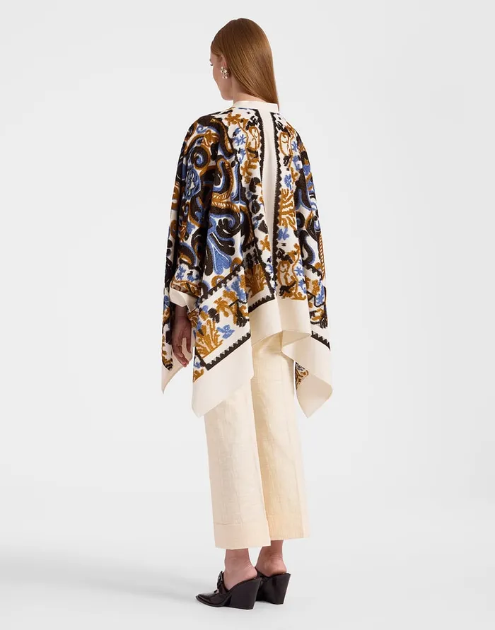 La Doublej Foulard Jacket Corsini Cream In Jacquard Women Party Dressing