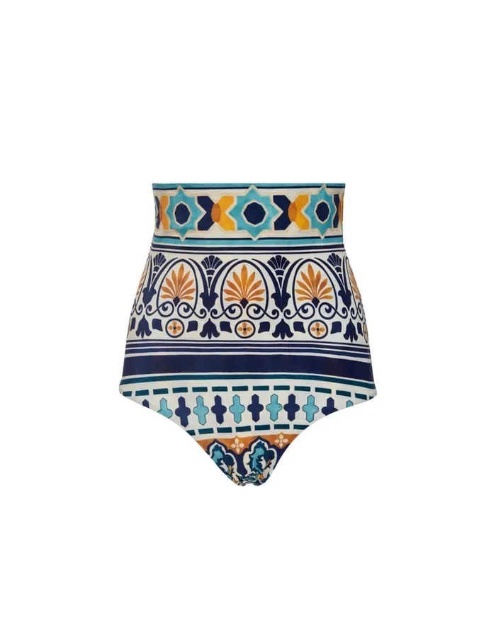 La Doublej Giga Brief Casareale Small Place Cream In Lycra Women Swimwear