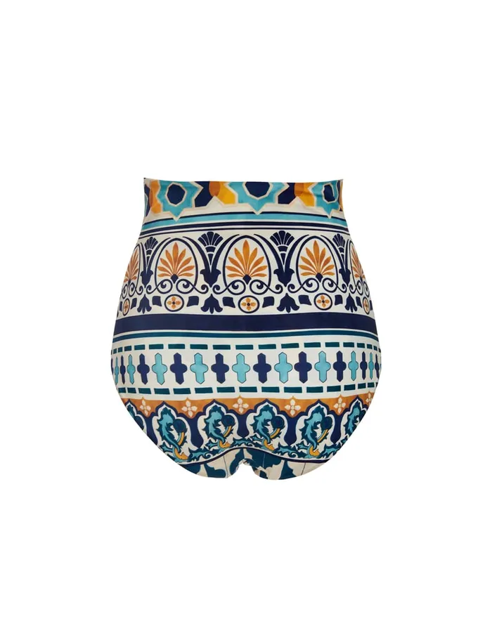 La Doublej Giga Brief Casareale Small Place Cream In Lycra Women Swimwear