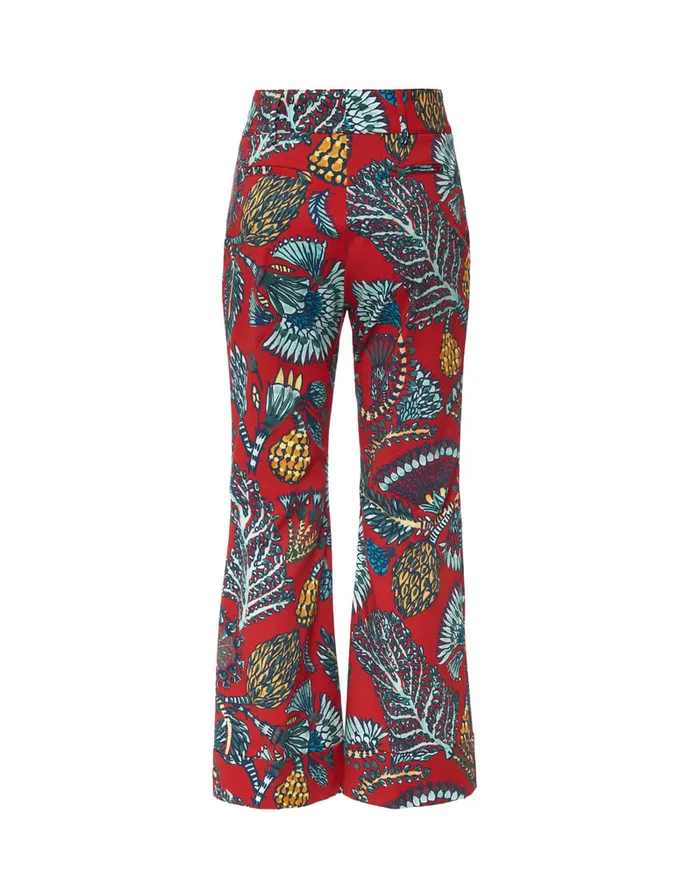 La Doublej Hendrix Pants Sicomore Red In Heavy Stretch Cotton Women Shorts and Pants
