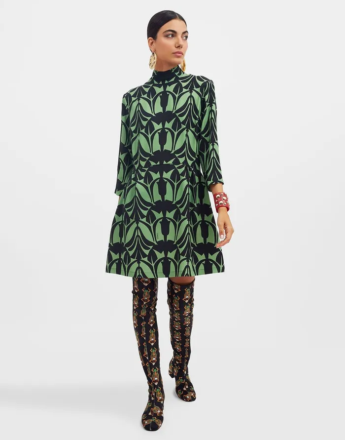 La Doublej Juliet Dress Papyrus Green In Sabl Satin Women Dresses