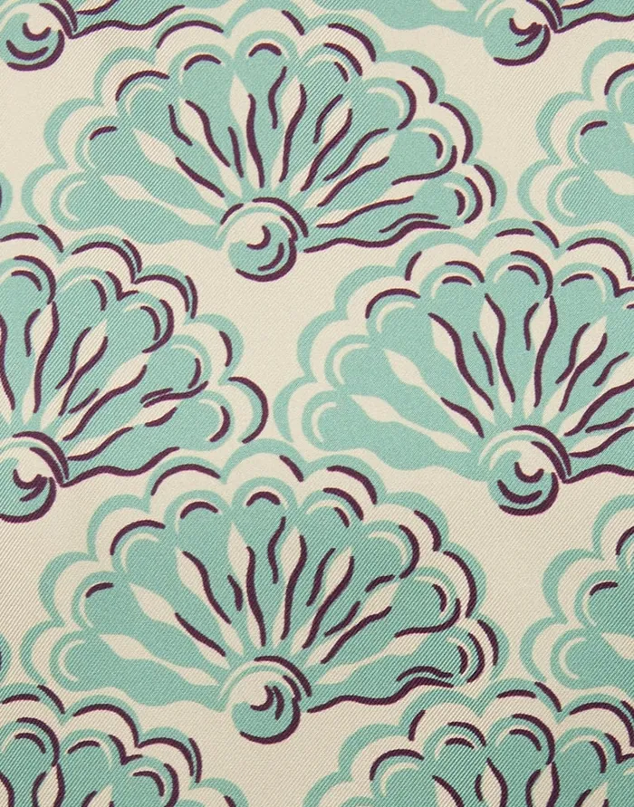 La Doublej Long And Sassy Dress Fans Mint In Silk Twill Women Dresses
