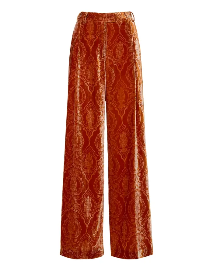 La Doublej Loose Pants Banquet Orange In Devor Women Shorts and Pants